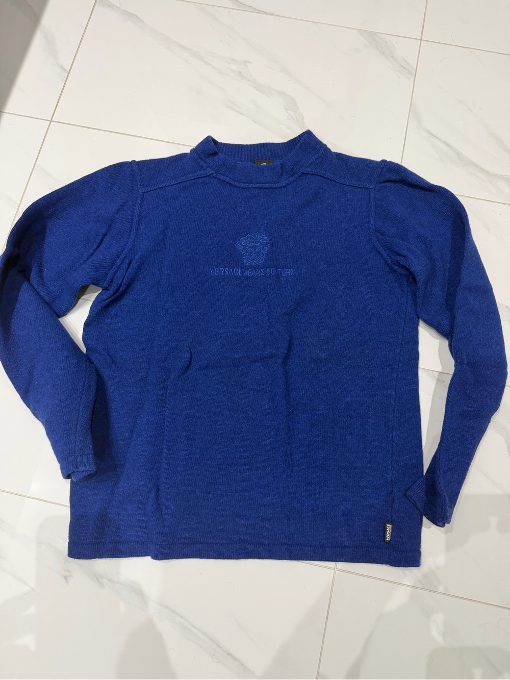 Versace Jeans Collection Men's Deep Blue Crewneck Sweater